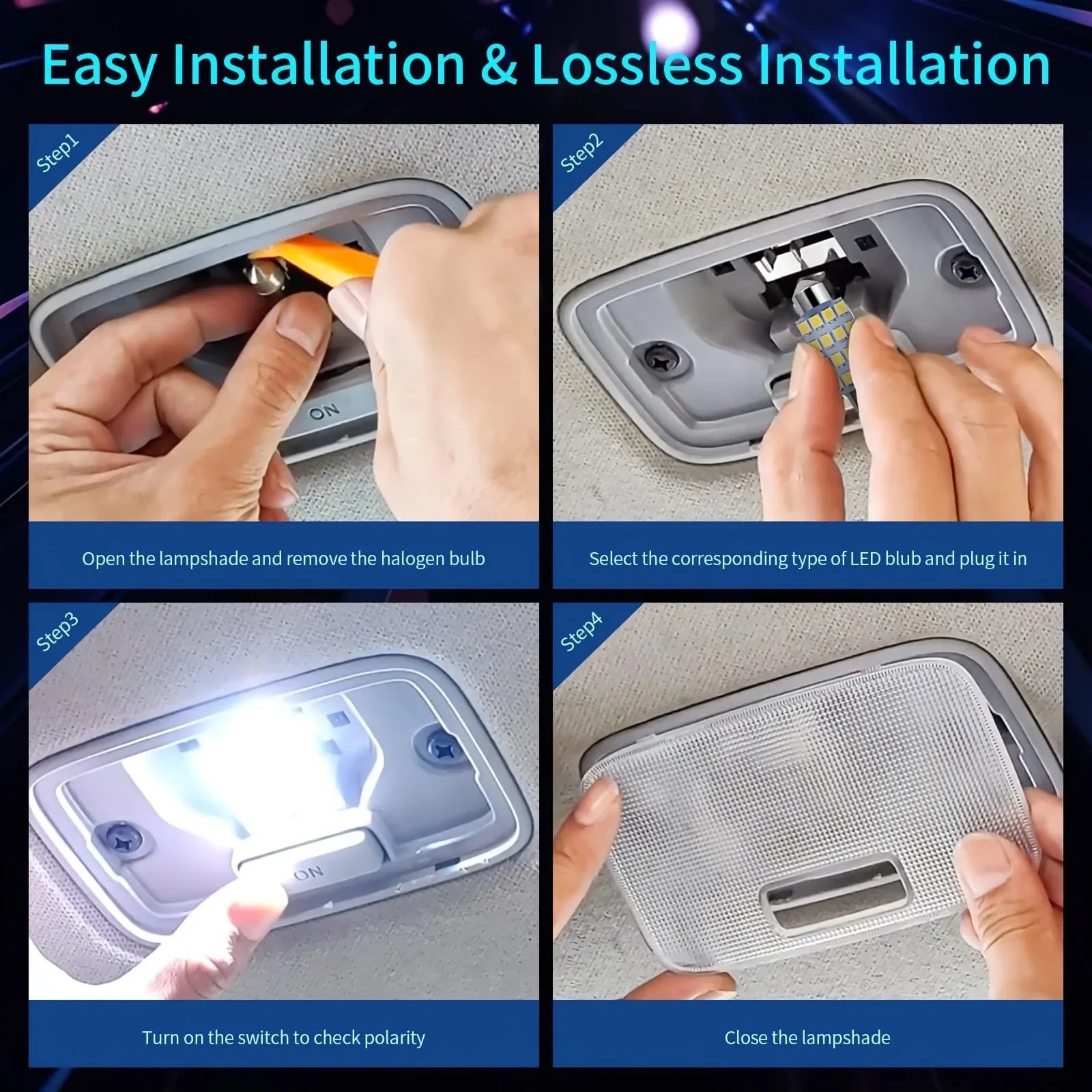 T10 5050 LED Innenraumbeleuchtung Set – SwissGlanzGarage Ansicht 6