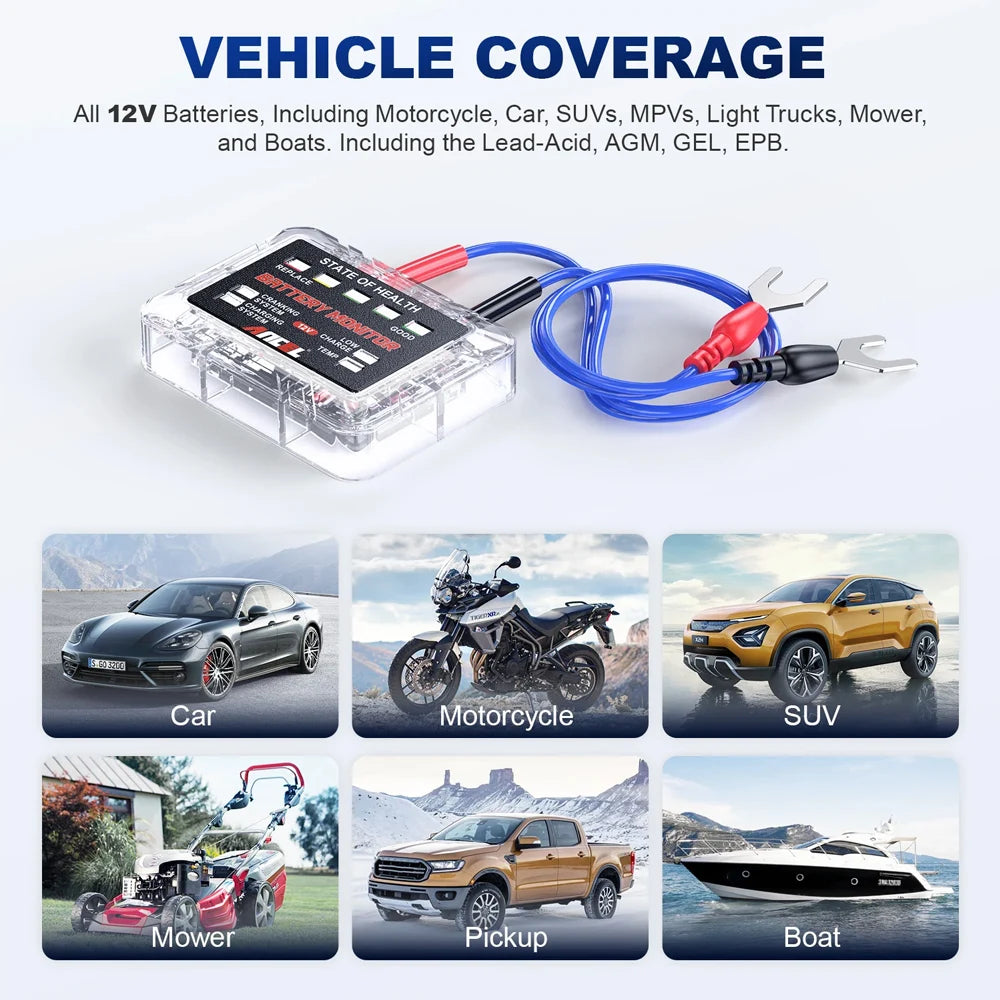 12V LED Auto-Batterietester mit Display – SwissGlanzGarage Ansicht 6