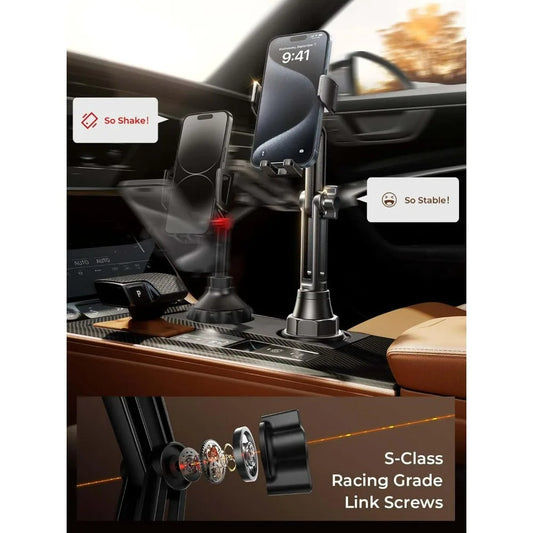 Upgraded Becher-Handyhalter 360° verstellbar – SwissGlanzGarage Ansicht 2