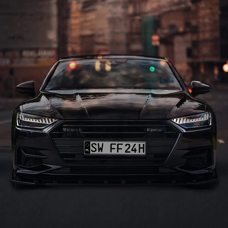 2 x Nummernschild Aufkleber Schwarz – SwissGlanzGarage Ansicht 3