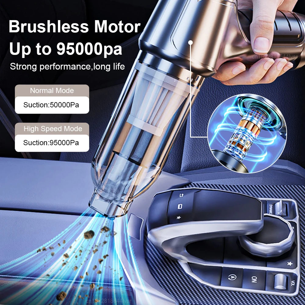 Kabelloser Auto-Staubsauger 95000PA – SwissGlanzGarage Ansicht 2
