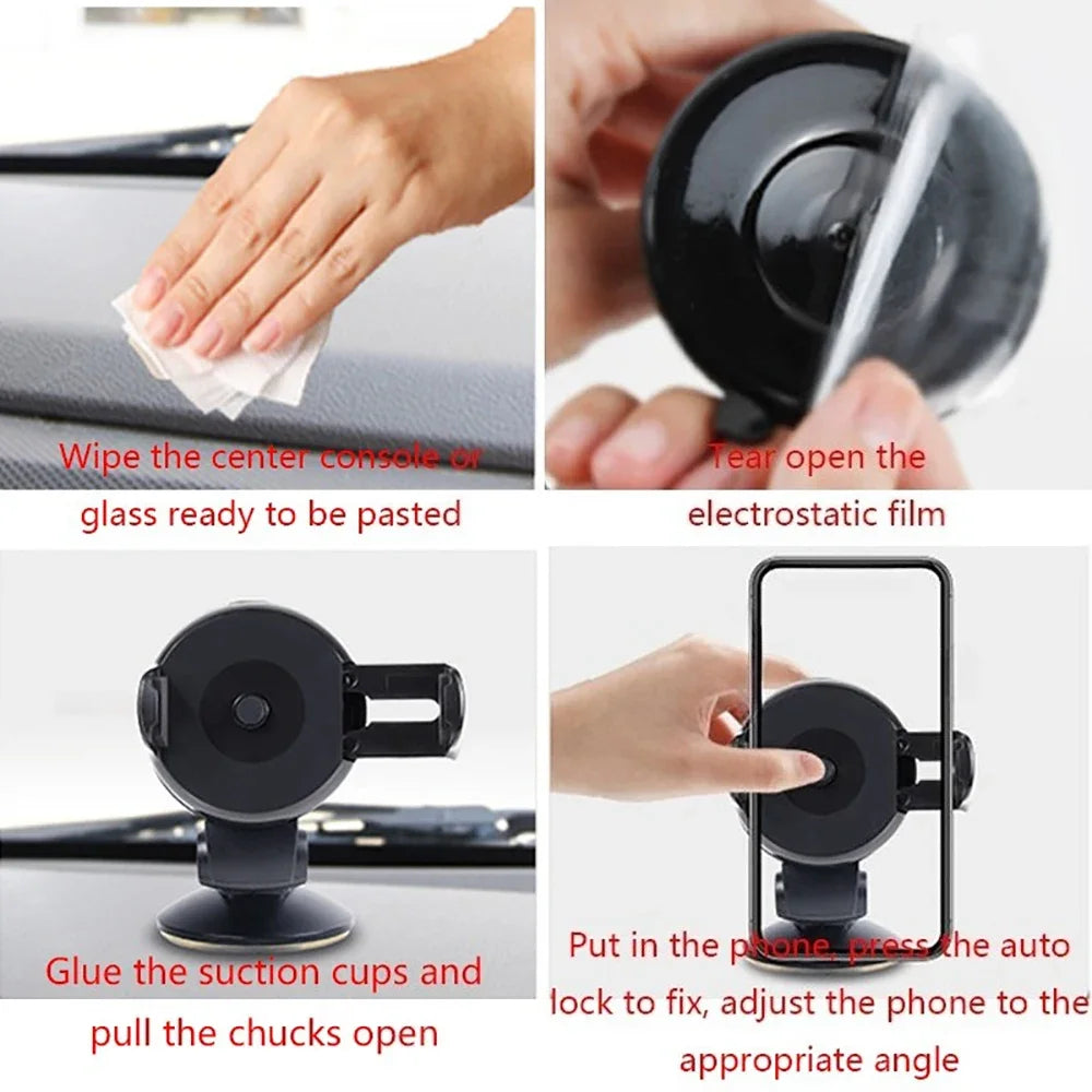 Universelle Auto-Handyhalterung Flexibler Langer Arm Windschutzscheiben-Saughalterung Armaturenbrett 360° Drehbar Arm...