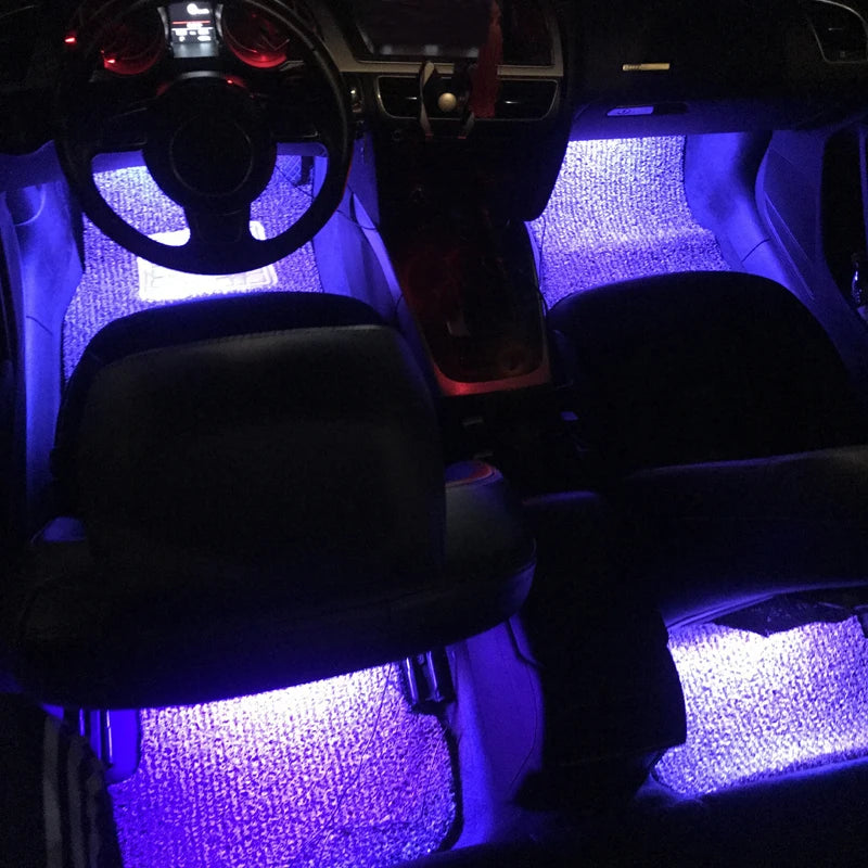RGB Schallaktivierte Auto-Innenraumbeleuchtung USB Farbwechselnde