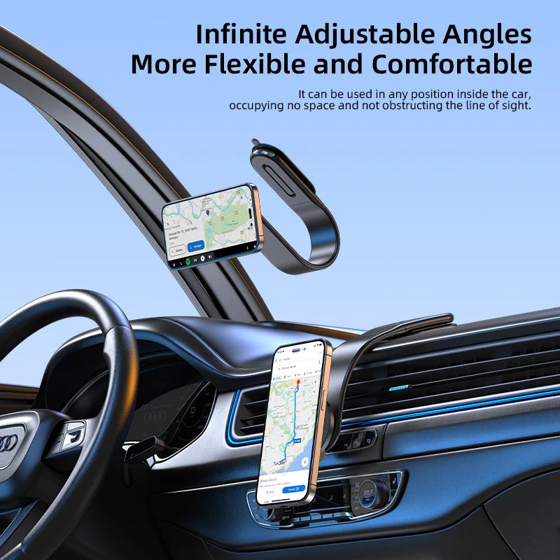 VYVYLABS Magnetische Halterung Auto Telefon Halter Faltbare 15 W Magnetische Drahtlose Auto Ladegerät Telefon Halteru...