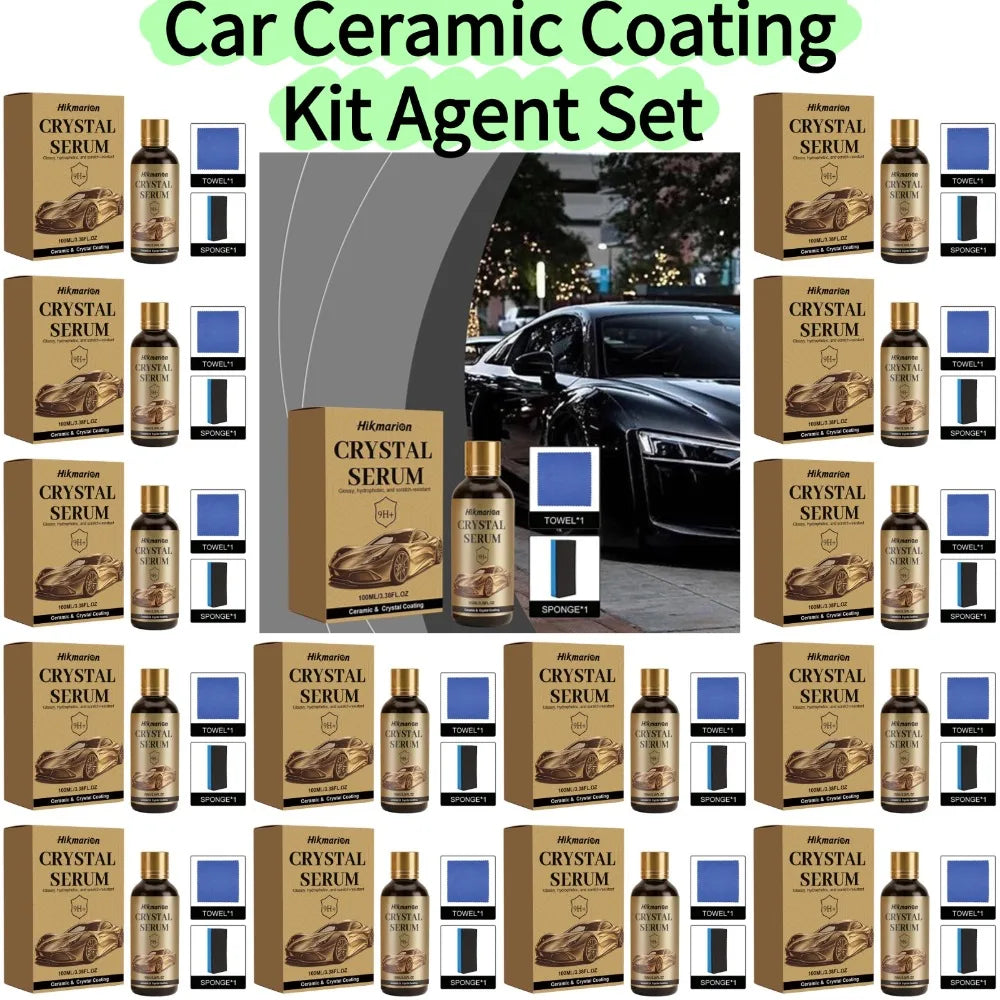 Auto-Keramikbeschichtungs-Set Superhydrophobes Anti-Kratz-Lackschutzmittel Professionelle Fahrzeugpolitur