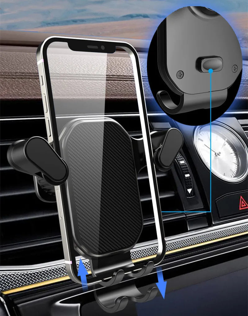 Schwerkraft Auto Telefon Halter Air Vent Clip Halterung Mobile Handy Stehen Im Auto GPS Unterstützung Für iPhone 13 1...