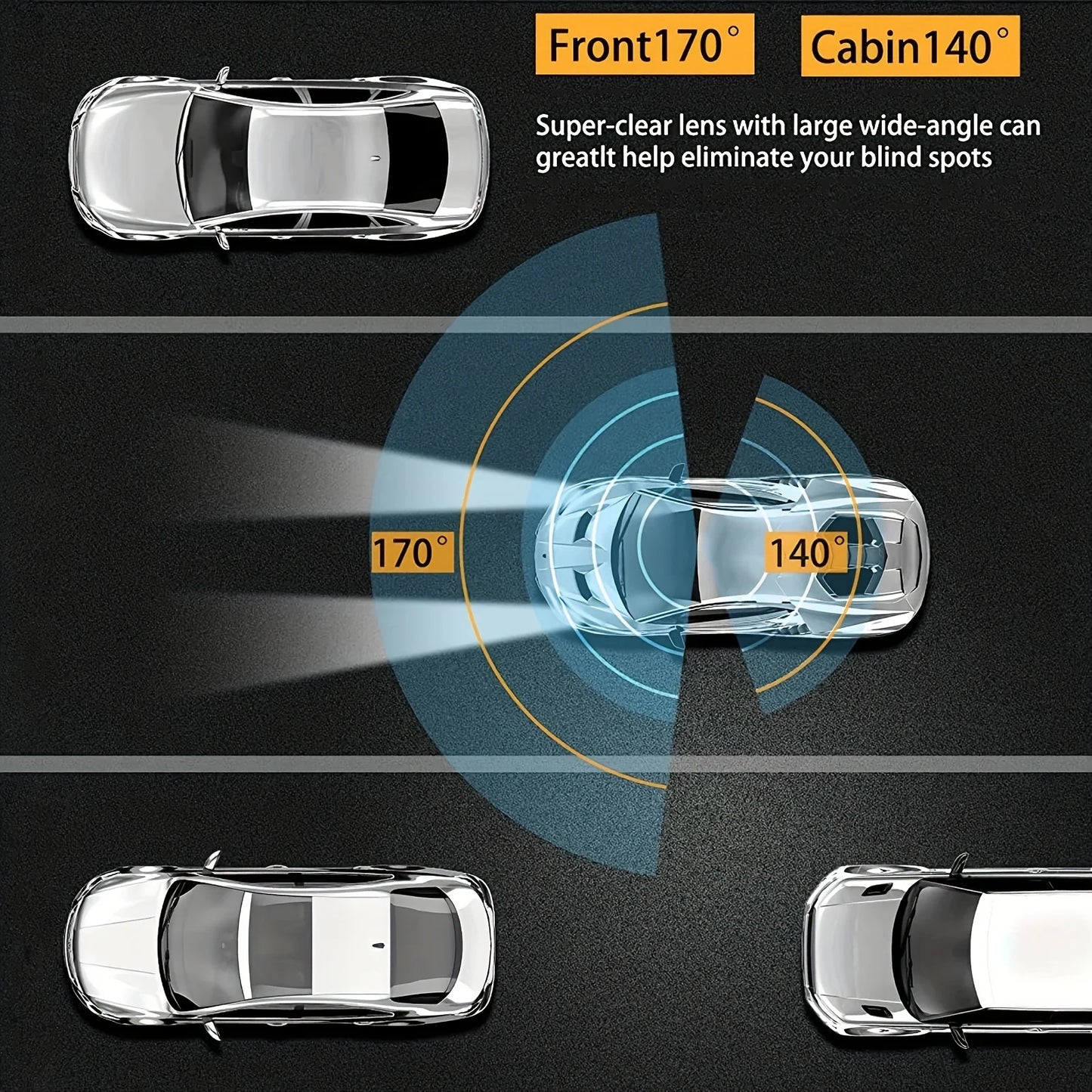 1080P WIFI Dual Kamera Dash Cam – SwissGlanzGarage Ansicht 5