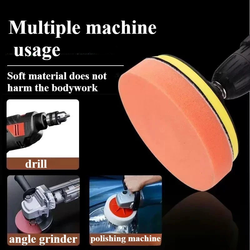 3-7 zoll Auto Polieren Schwämme Kit Detaillierung Pinsel Auto Scheinwerfer Restaurierung Polnischen Pad Schleif Disc ...