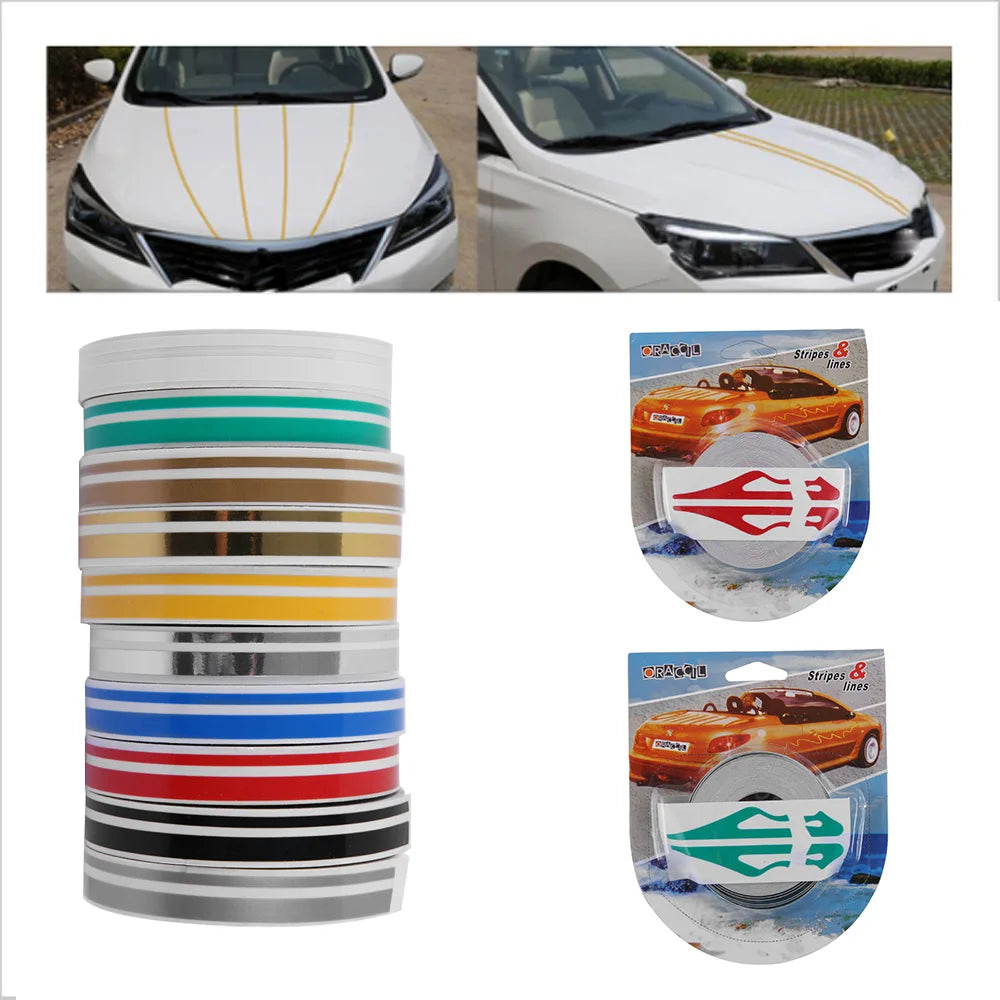Multicolor Streifen-Folie für Auto-Dekor – SwissGlanzGarage Ansicht 3