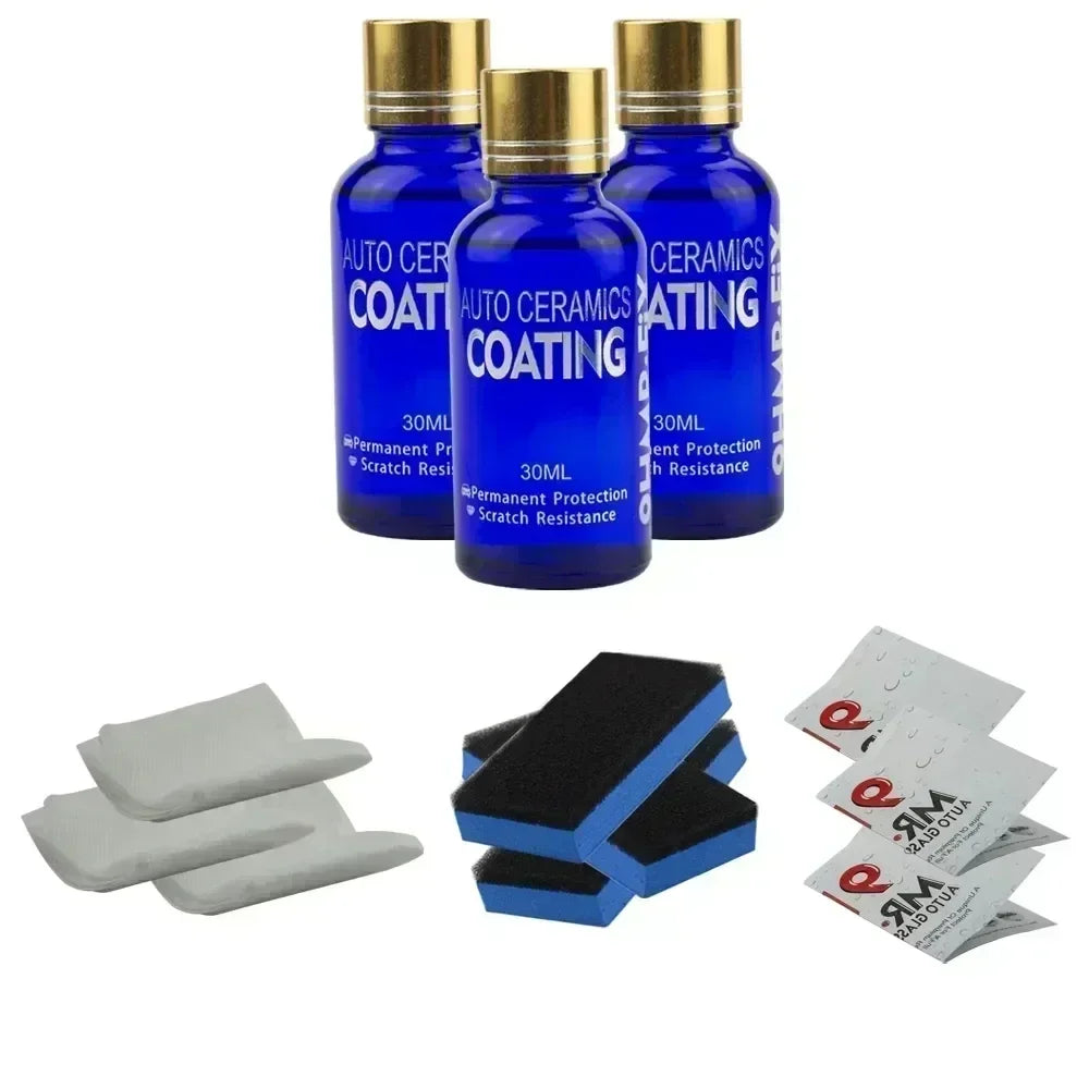 3PCS 9H Auto Flüssigkeit Keramik Mantel Super Hydrophobe Glas Beschichtung Set P