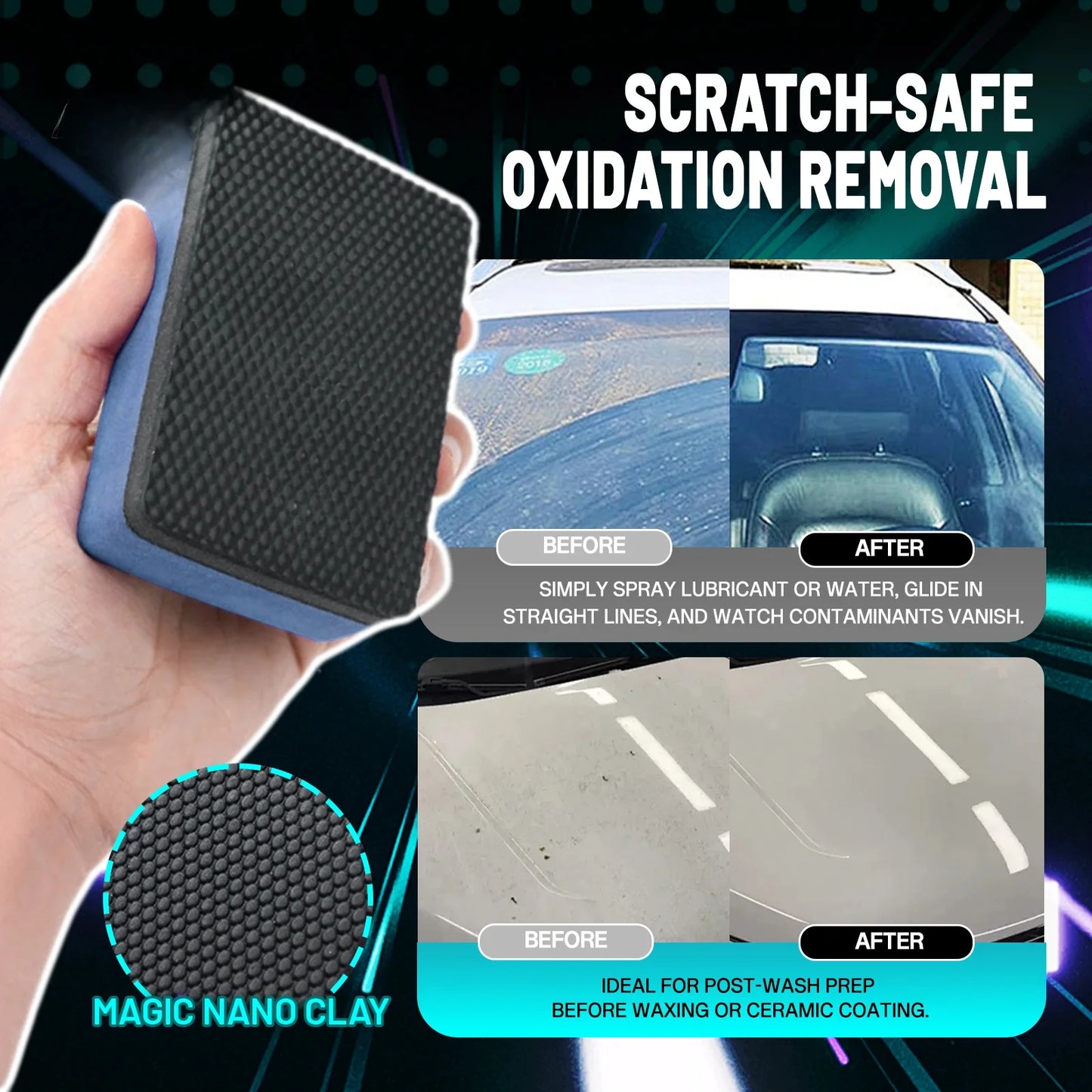 Nano Clay Schwamm – Anti-Kratz & Multi-Oberflache – SwissGlanzGarage Ansicht 5