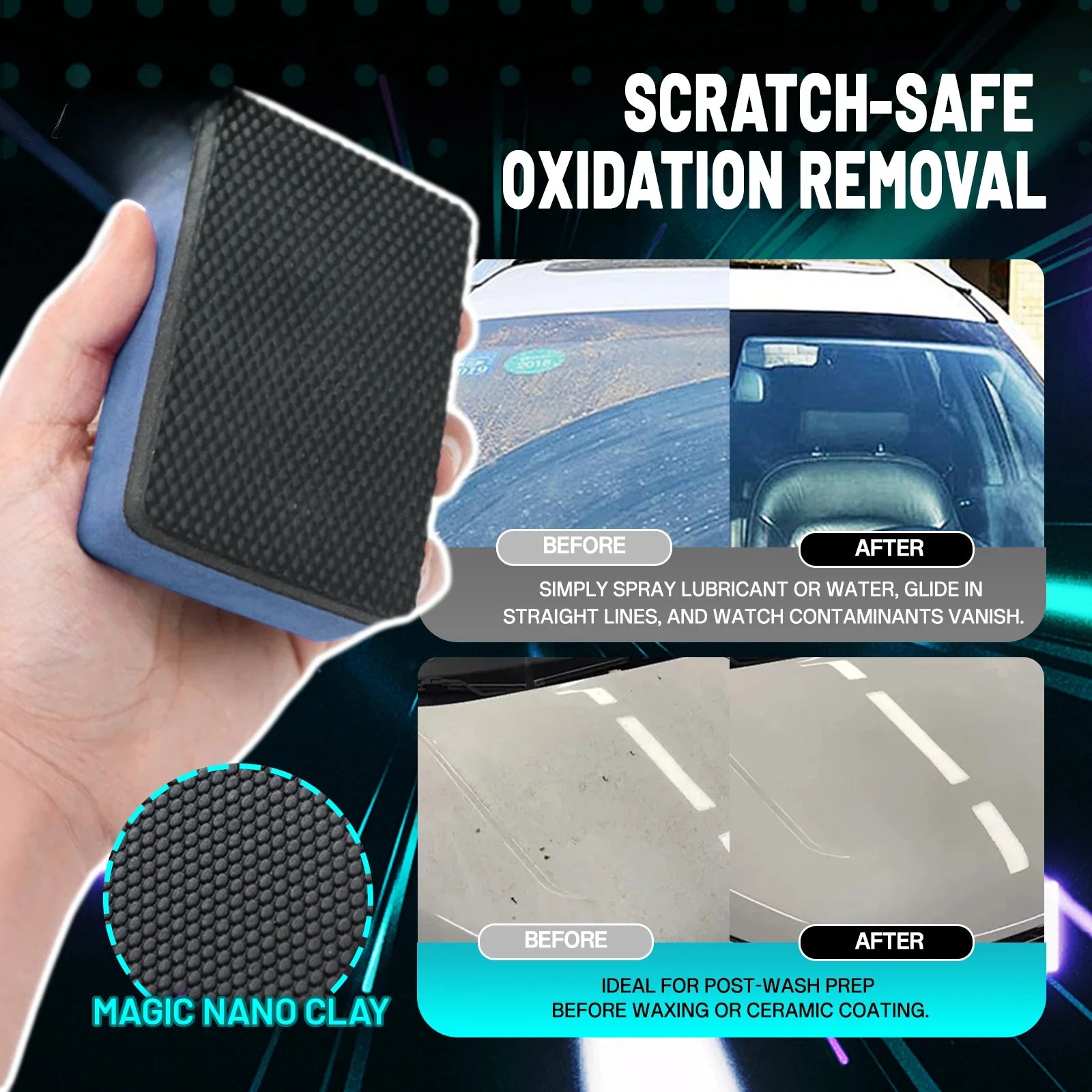 Nano Clay Schwamm – Anti-Kratz & Multi-Oberflache – SwissGlanzGarage Ansicht 5