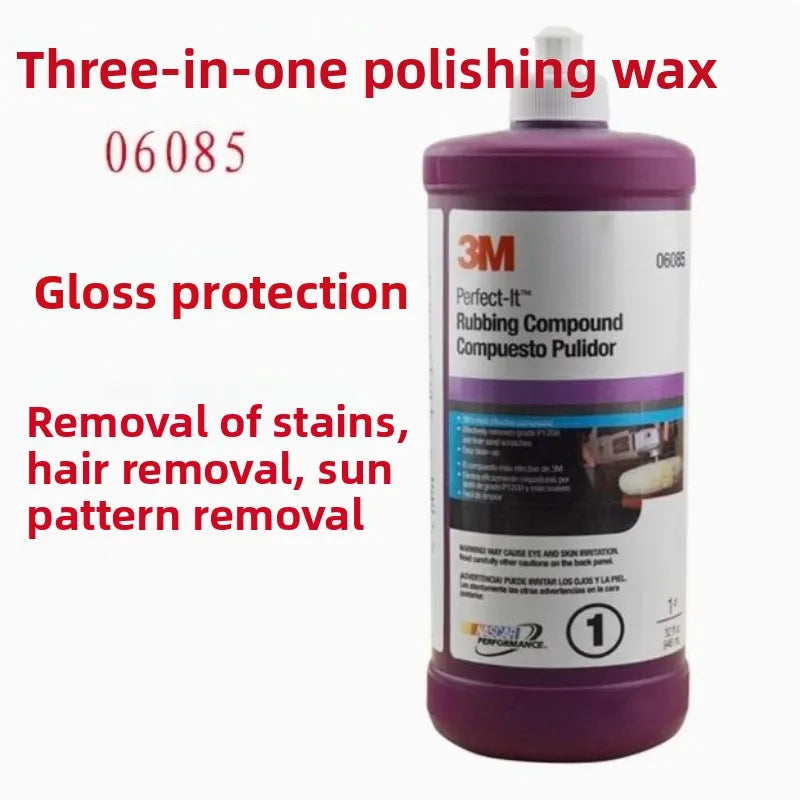 3M Supreme Beauty Coarse Wax 3-in-1-Polierwachs zum Entfernen mittlerer Kratzer,