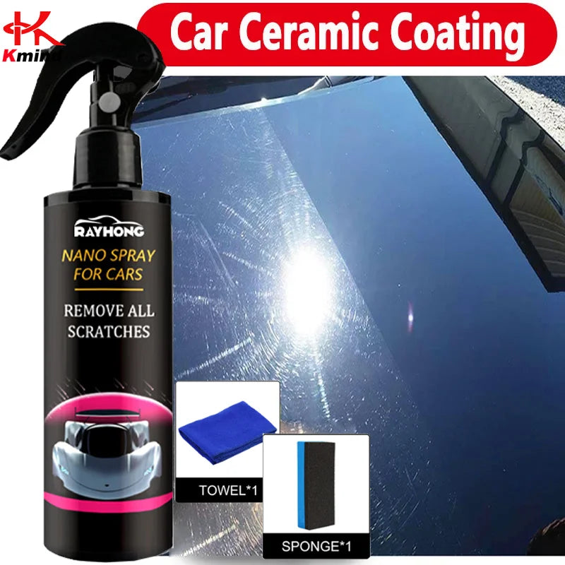 Nano hydrophobes Keramikbeschichtungsspray für Autolack – Antifouling, Spiegelschein, Kristallwachs – Autodetaillieru...