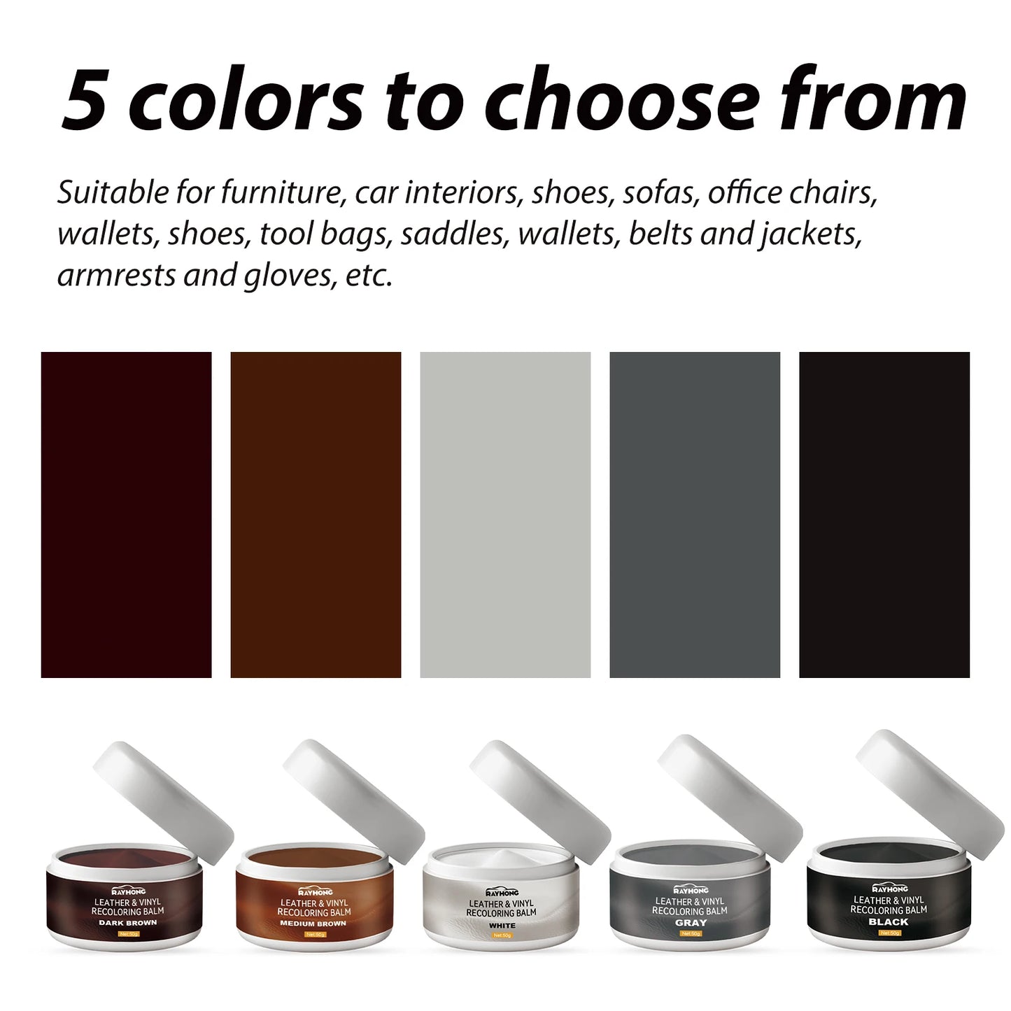 Lederfarben-Restaurator-Creme-Set für Autositze
