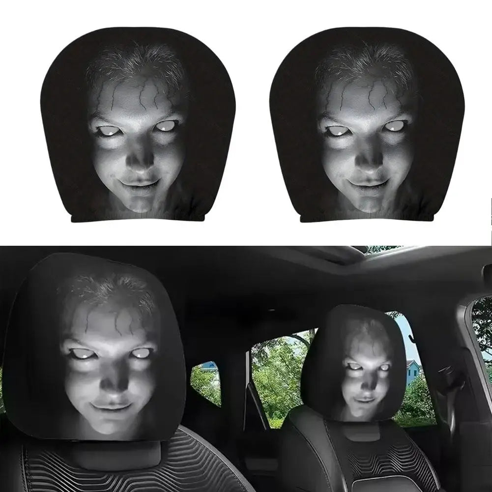 Horror Design Kopfstützen-Abdeckung – SwissGlanzGarage Ansicht 2