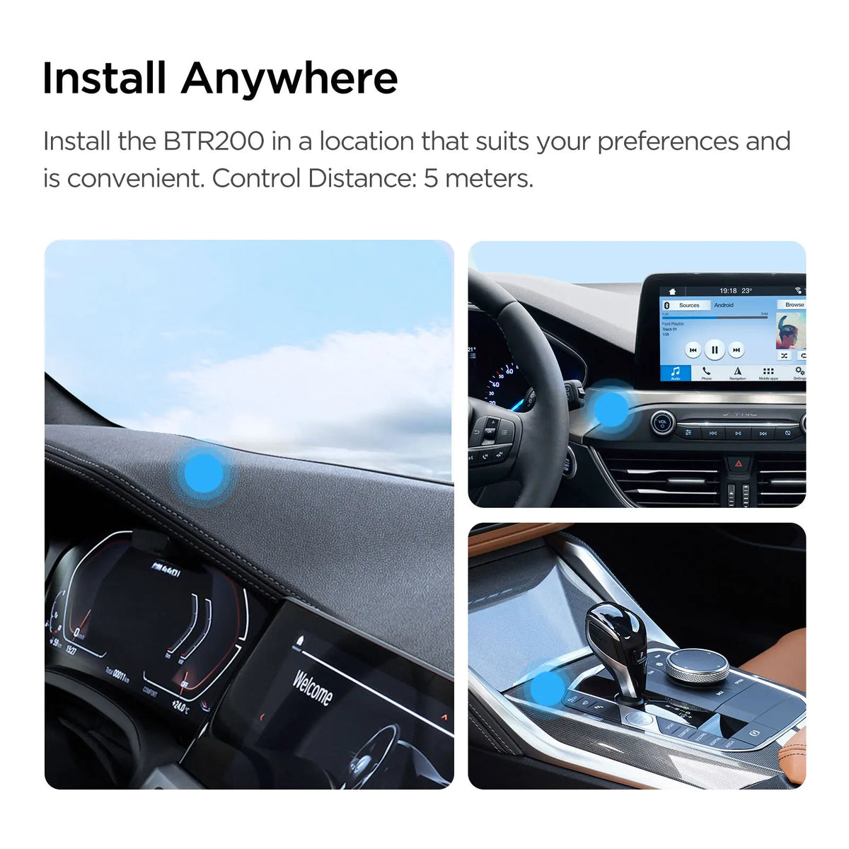 VIOFO BTR200 Kabellose Bluetooth Fernbedienung – SwissGlanzGarage Ansicht 5