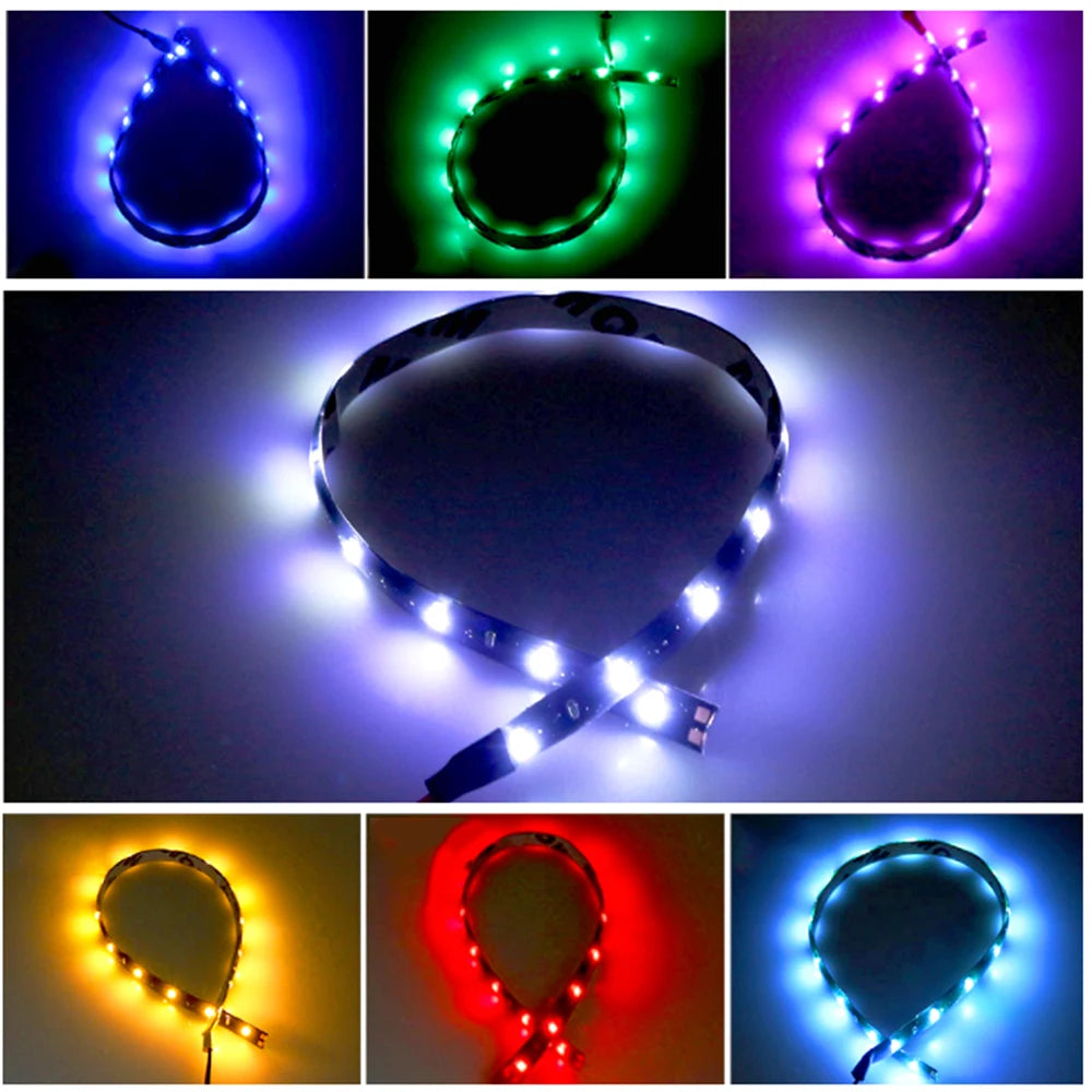 Auto LED Streifen Licht 30cm Innendekoration Umgebungs licht Motorrad
