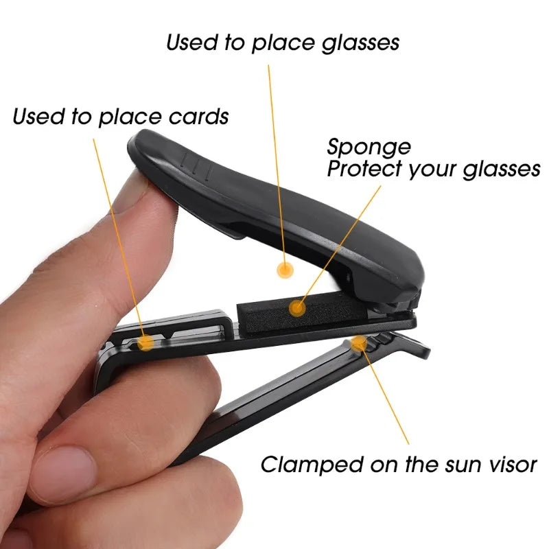 Auto Sonnenblenden Brillenclip Ticket Halterung – SwissGlanzGarage Ansicht 3