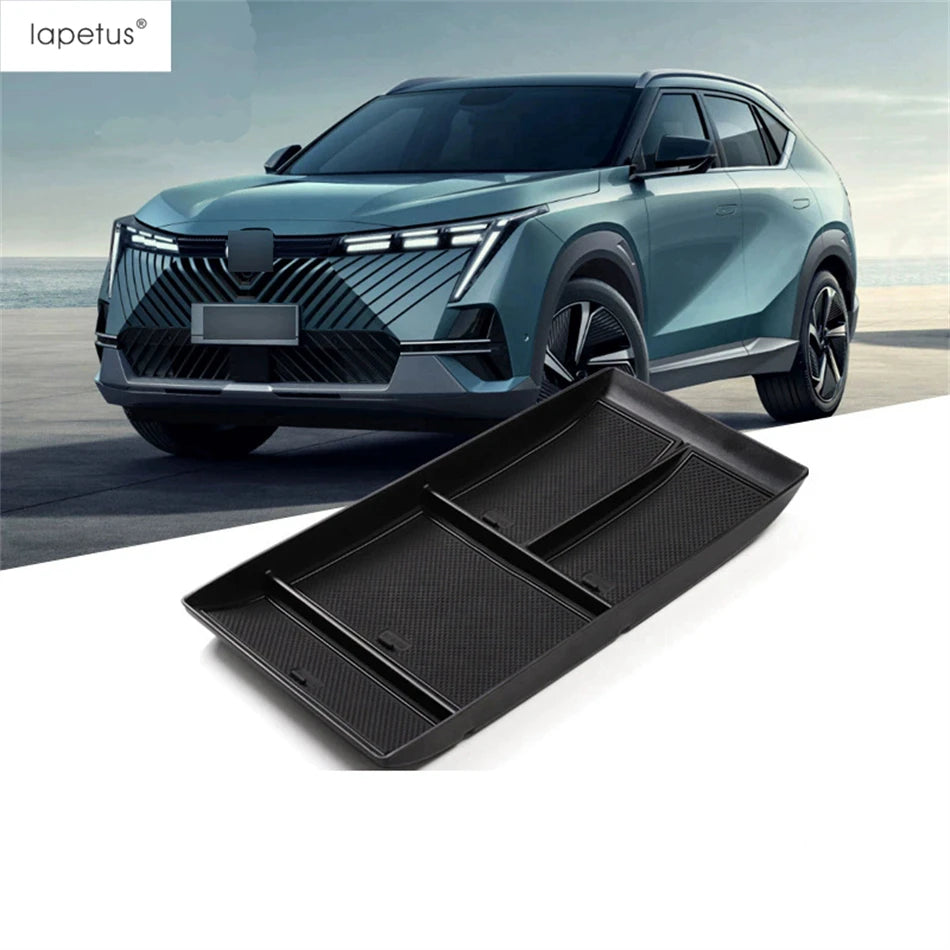 Auto Mittelkonsole Armlehne Lagerung Box Organizer Halter Tablett