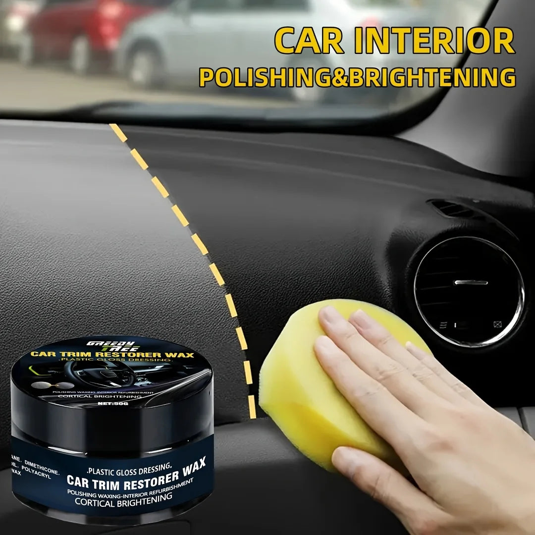 Car Plastic Restorer - Auto Interior & Panel Renewal Wax Coating Agent Car Wax Car Wax Polish