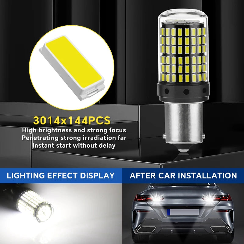 YiRui 12-48V LED Birnen BA15 Set – SwissGlanzGarage Ansicht 4