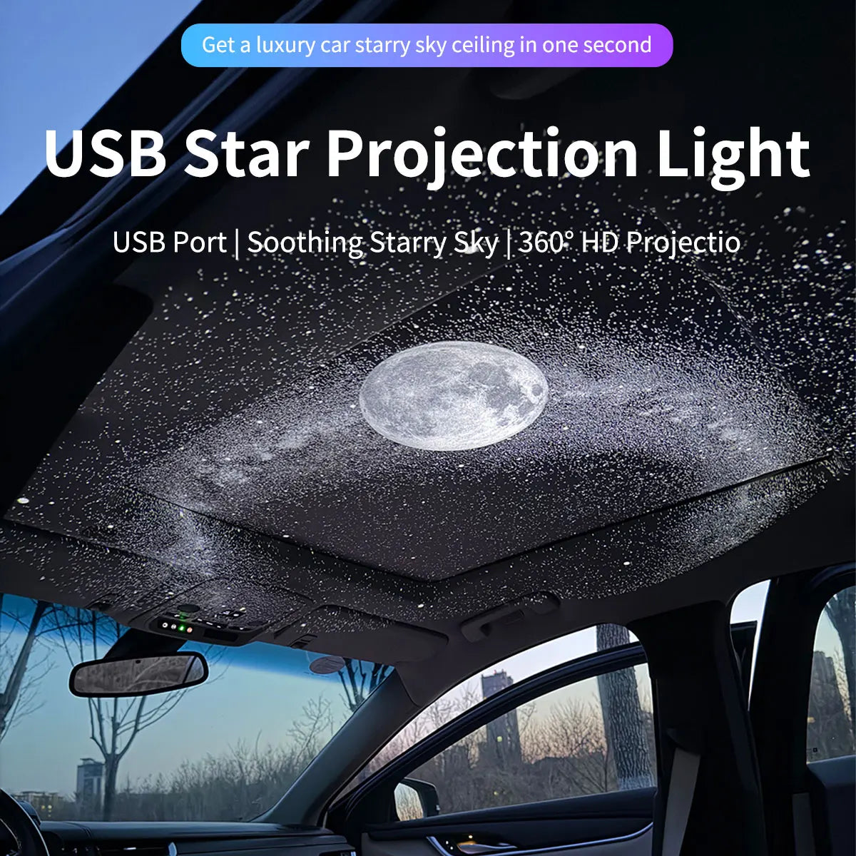 Auto-Innenraumbeleuchtung Dach-Sternenlicht USB LED