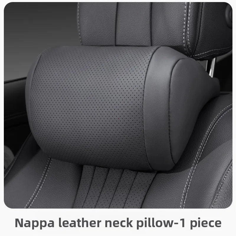 Nappa Leder Auto Nackenkissen – SwissGlanzGarage Ansicht 2