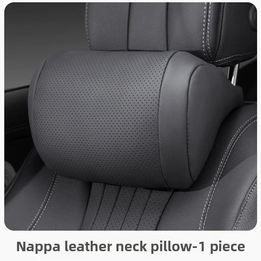 Nappa Leder Auto Nackenkissen – SwissGlanzGarage Ansicht 2
