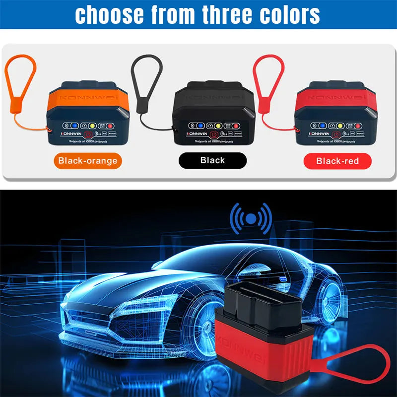 KONNWEI KW905 OBD2 Bluetooth 5.0 Scanner – SwissGlanzGarage Ansicht 3