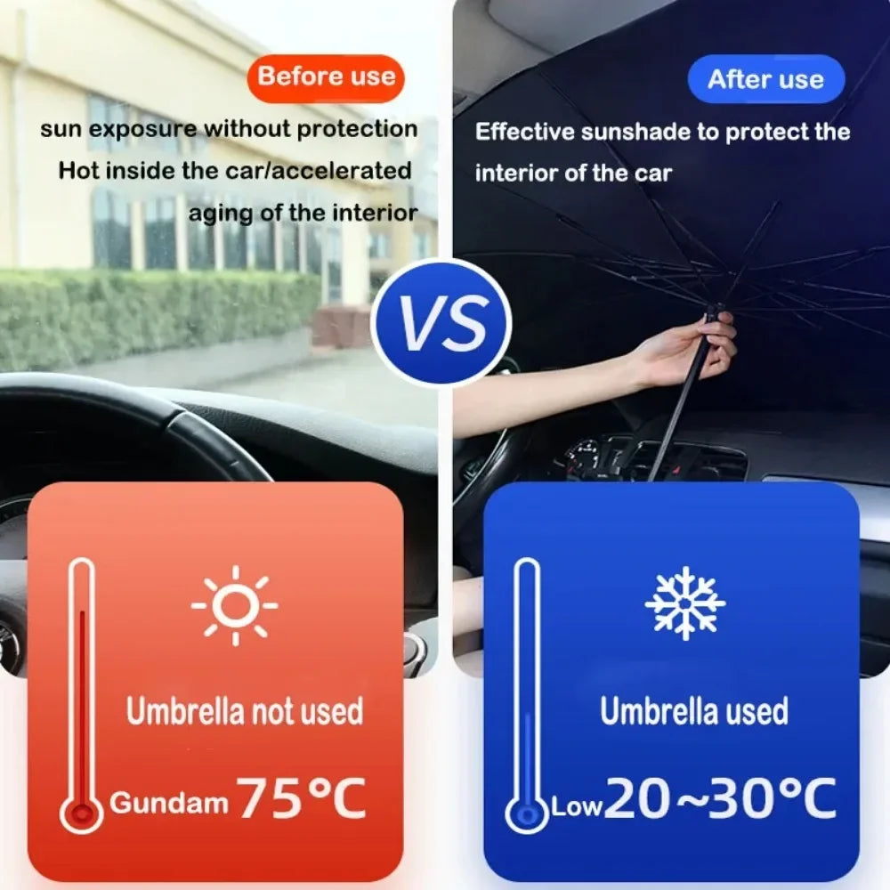 Faltbarer Auto-Sonnenschutz – SwissGlanzGarage Ansicht 4