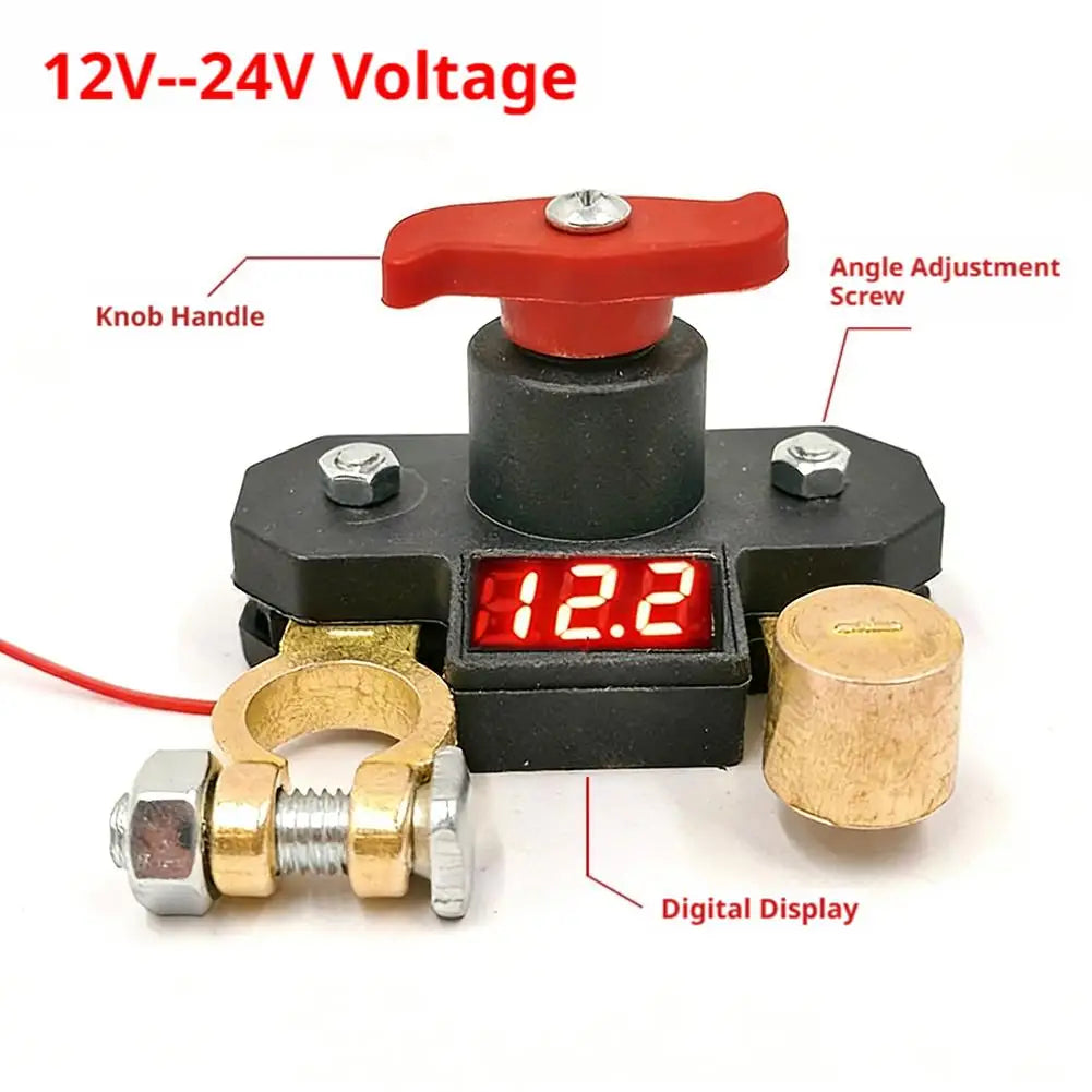 Batterie-Trennschalter mit LED-Display 12-24V – SwissGlanzGarage Ansicht 5