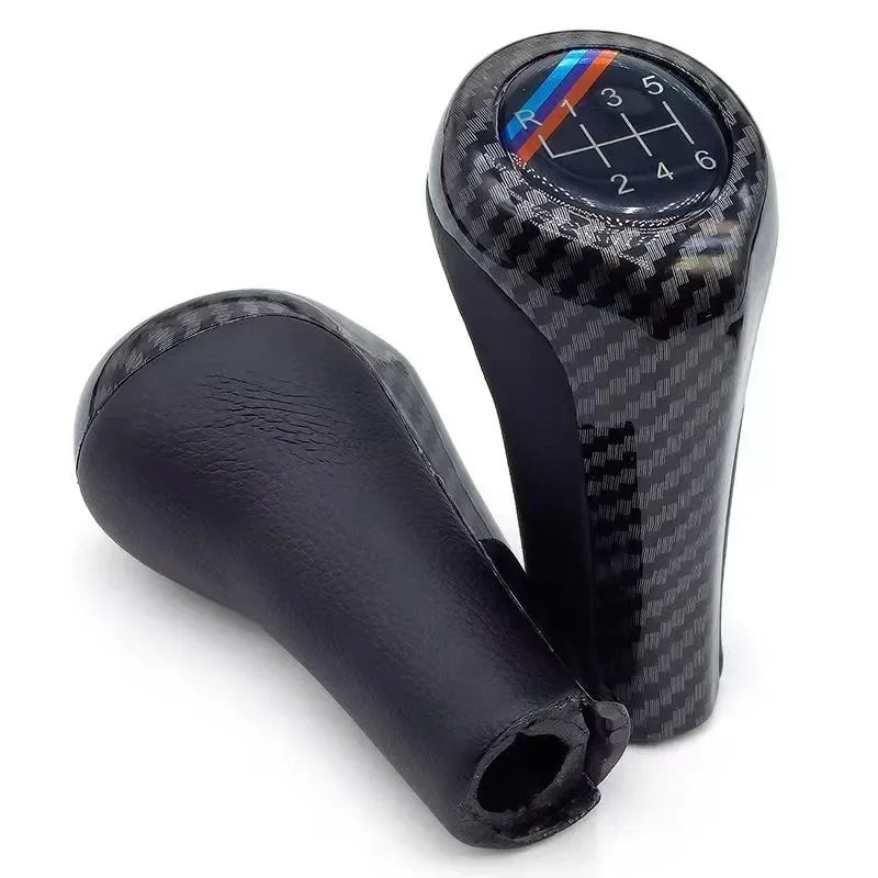 Carbon Leder Schaltknauf für BMW 1 3 5 6 M3 M4 M5 – SwissGlanzGarage Ansicht 3