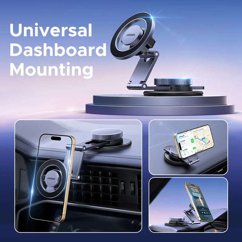 UGREEN Magnetischer Autotelefonhalter, Armaturenbrett, Schwerkraft-Autotelefonständer für Magsafe iPhone 16 15 14 Pro...