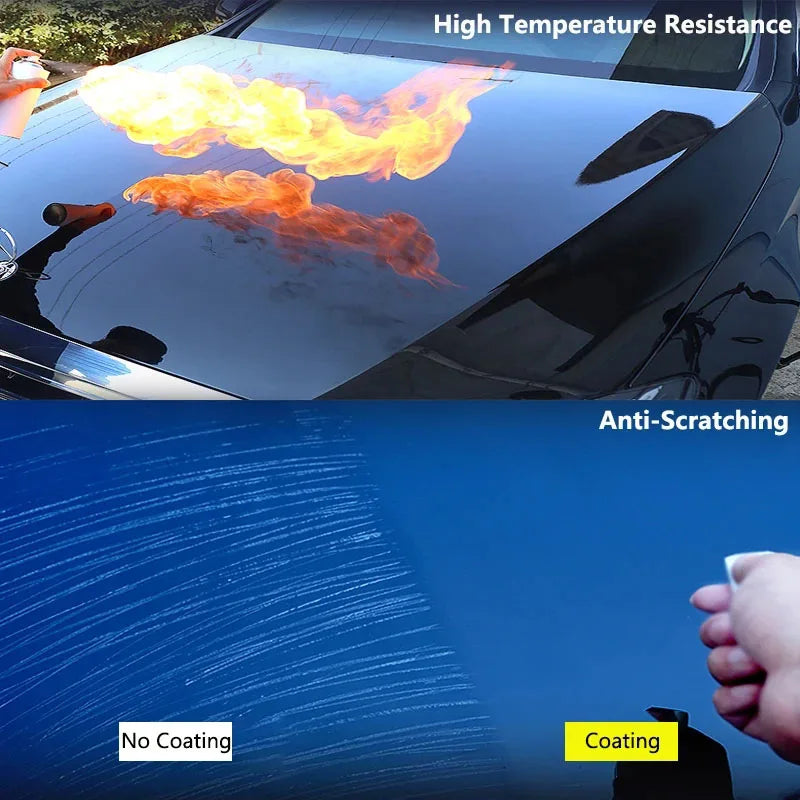 Auto-Keramikbeschichtungsspray Kristall-Polierflüssigkeit Langanhaltender Schutz Hydrophobes Wachs Kratzerreparatur G...