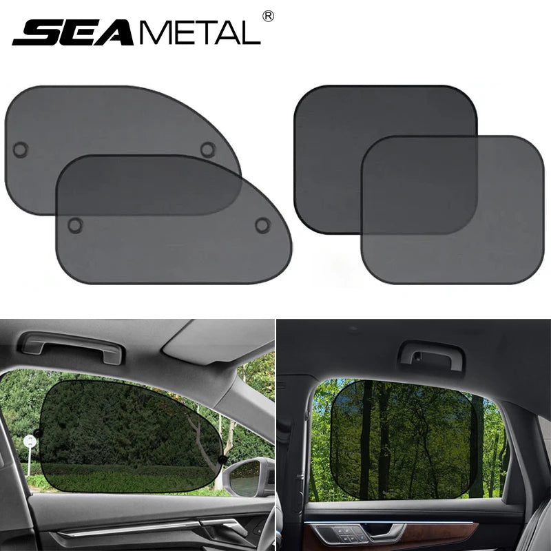 SEAMETAL Auto-Sonnenschutz, Seitenfenster-Vorhang, vorne und hinten, Sonnen