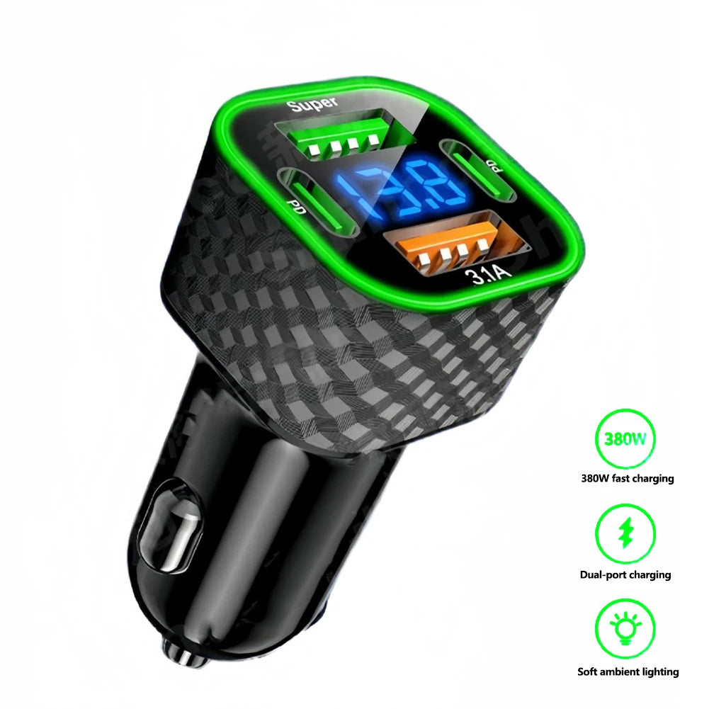 200W Mini Auto Ladegerät USB-C PD Schnelllader 380 W – SwissGlanzGarage Ansicht 3