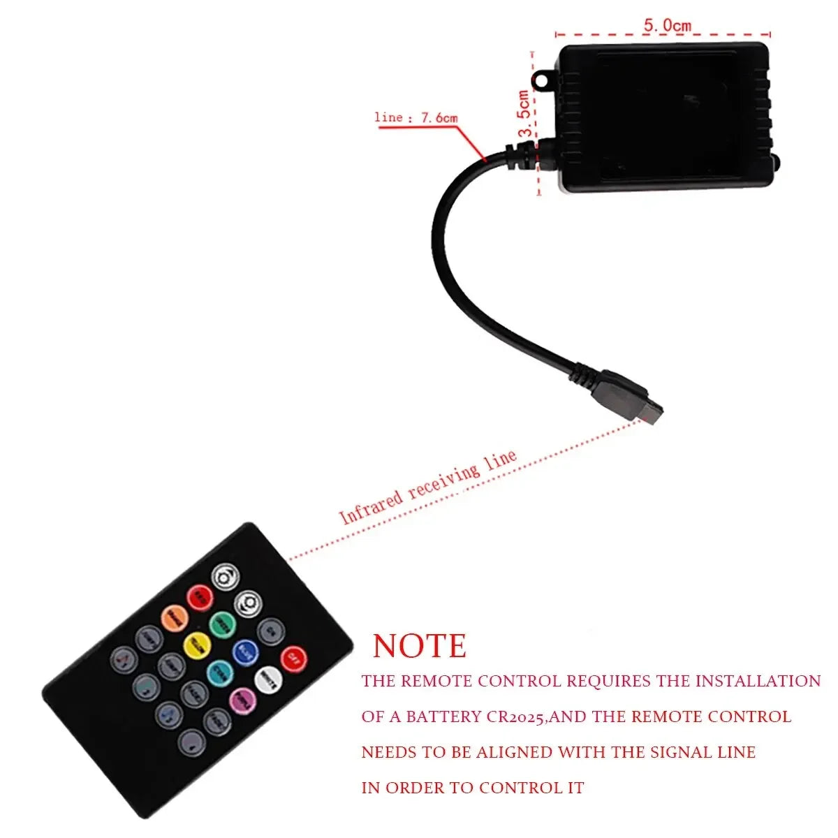Universal Auto RGB Umgebungs Lichter LED Streifen Innen Atmosphäre