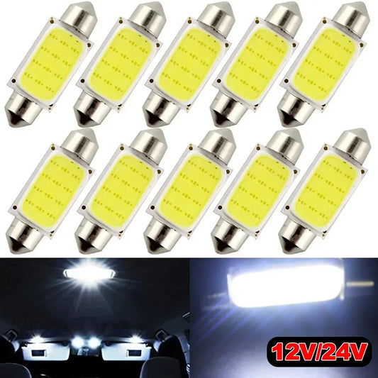 C5W LED Lampe 31/36/39/41mm 12V 24V 6500K Weiss – SwissGlanzGarage Ansicht 2