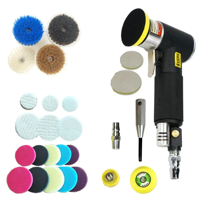 Orbit Air Sander Mini Tragbares pneumatisches 2"/3" Schleifmaschinenset zum Auto