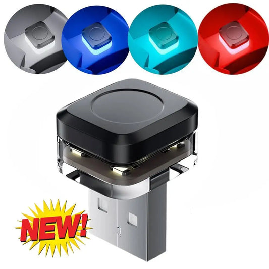 Universal USB Auto Innen Umgebungs Atmosphäre Licht LED Signal