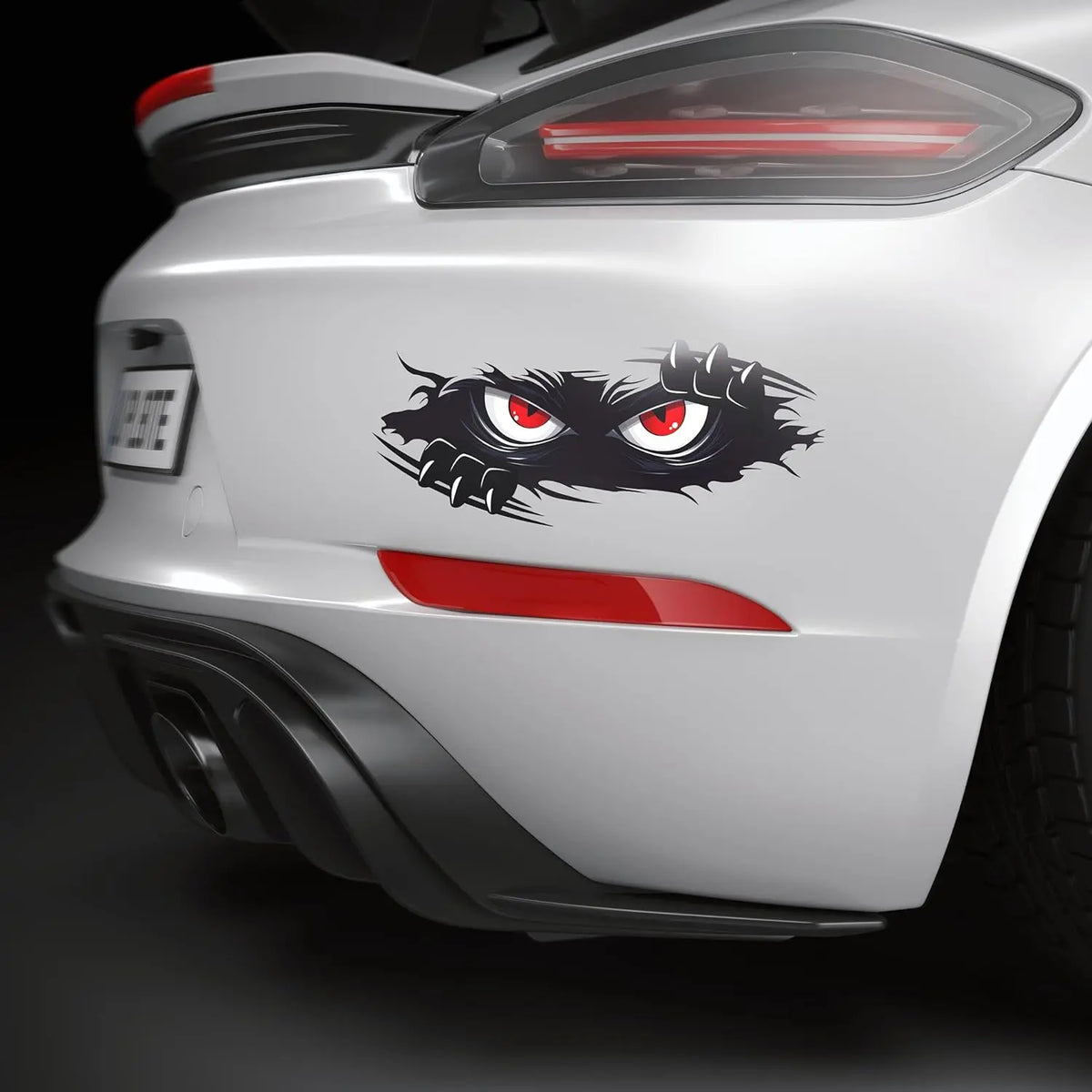 Lustiger Monster Aufkleber 3D Vinyl – SwissGlanzGarage Ansicht 2