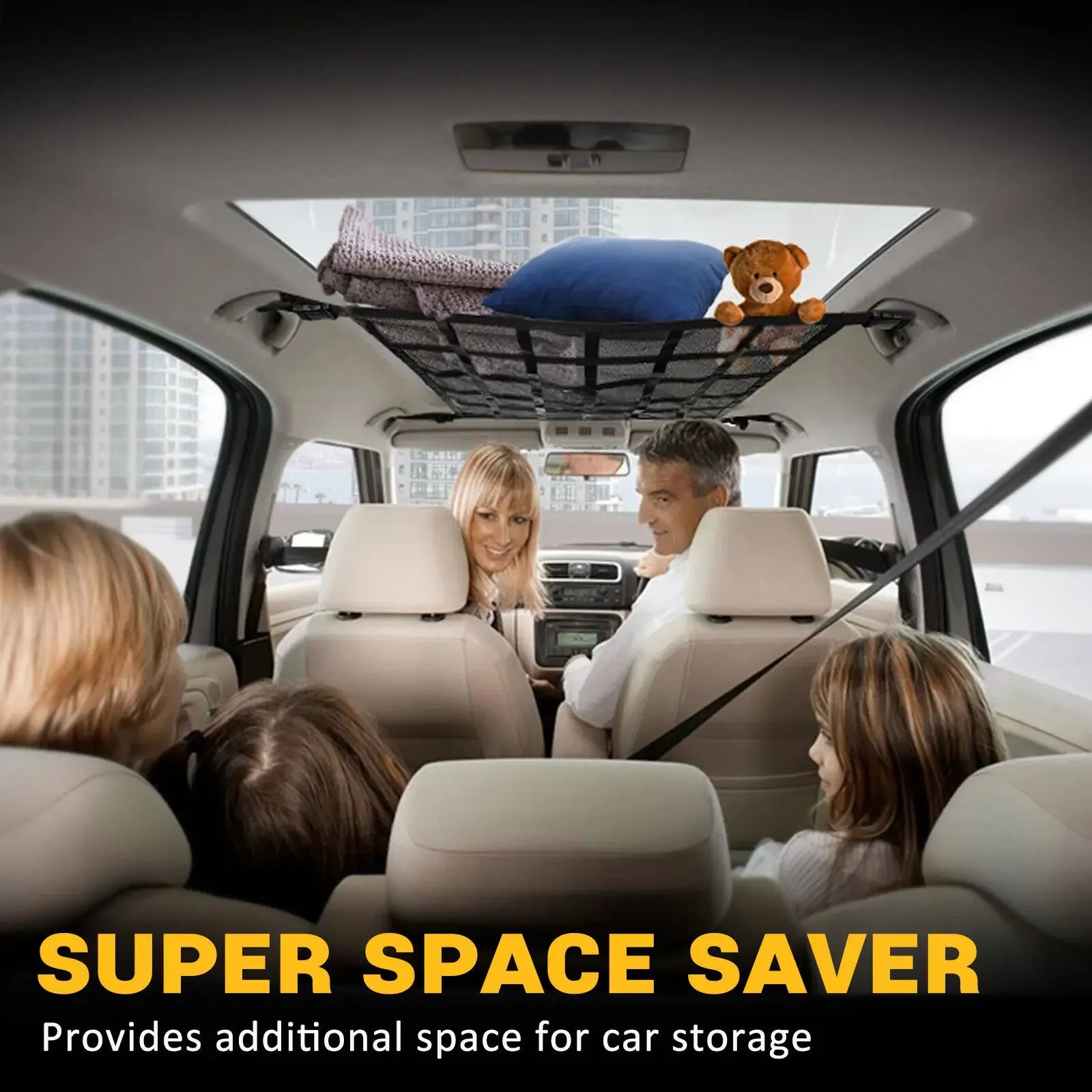 Auto-Decken-Netz Organizer Tasche – SwissGlanzGarage Ansicht 5