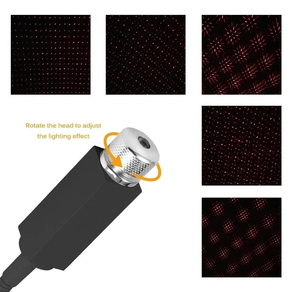 LED Auto Dach Stern Atmosphäre Lichter Projektor Licht Innen