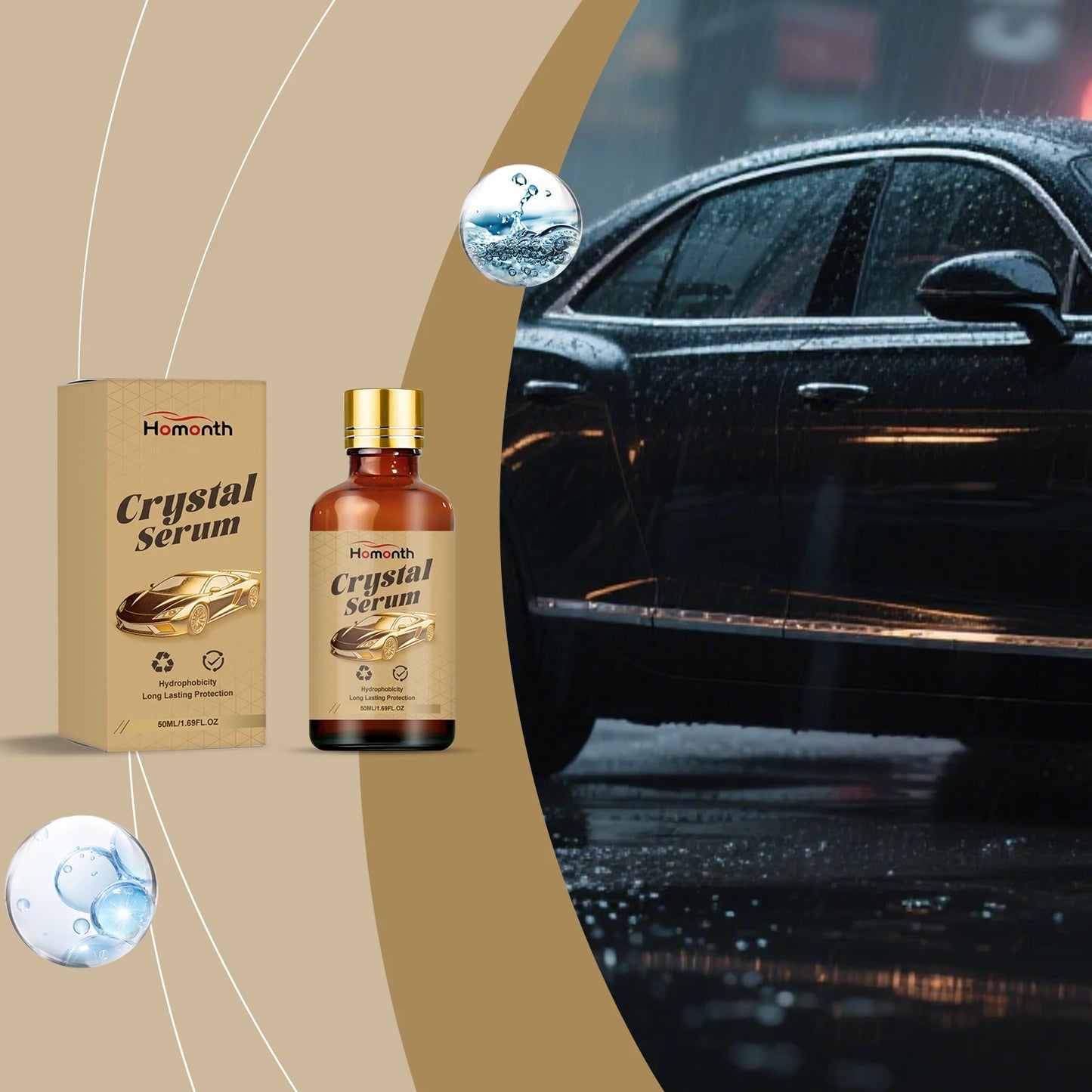 Auto-Keramikbeschichtung Flüssige Beschichtung Kristall-Hydrophobe Schicht Polier-Lackversiegelungsmittel Auto-Politu...