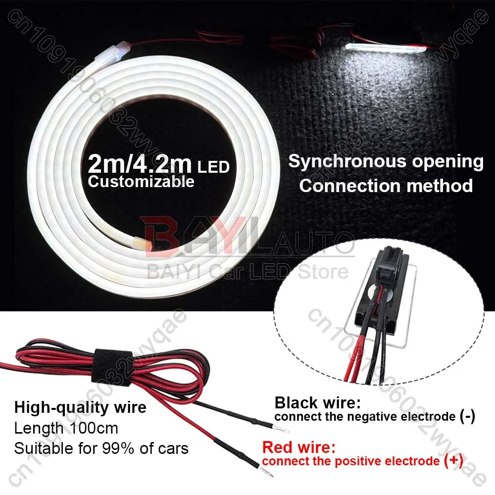 200 cm/420 cm LED-Streifen für die Innendekoration des Autos