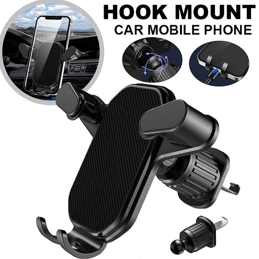 Schwerkraft-Auto-Handyhalterung für Lüftungsschlitze 360° ° Rotierende Anti-Shake Universalhalterung für iPhone 17 16...