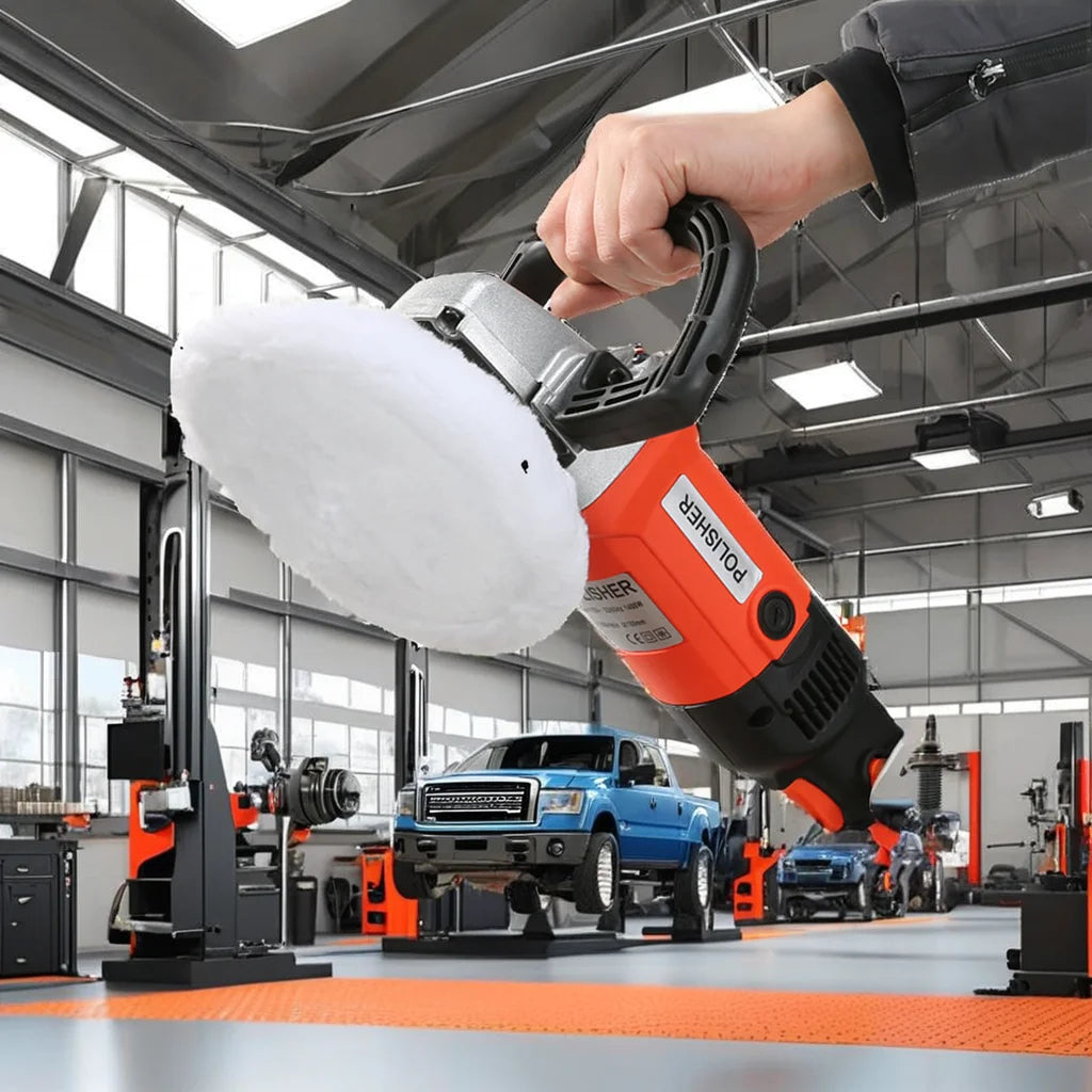 1400W Einstellbarer Industrieller Rotations-Elektro-Exzenterpolierer Multifunktionaler Autowachs-Polierer für Autos B...