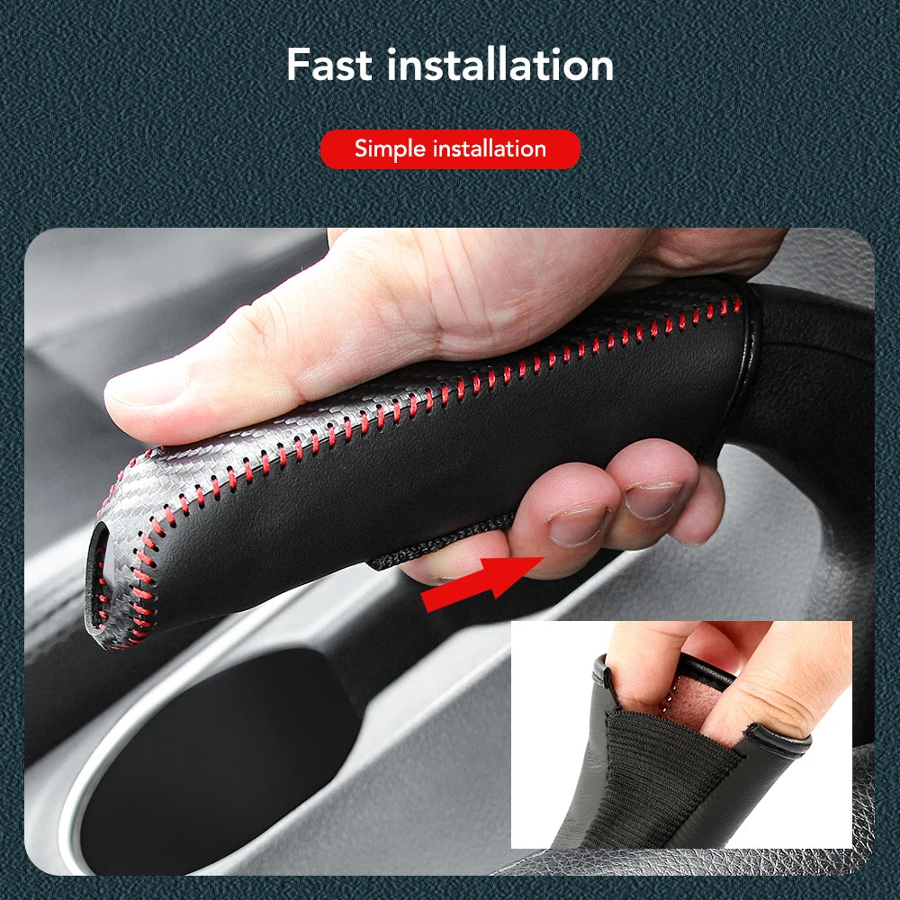 Carbon-Handbremsabdeckung für Auto-Innenraum – SwissGlanzGarage Ansicht 5