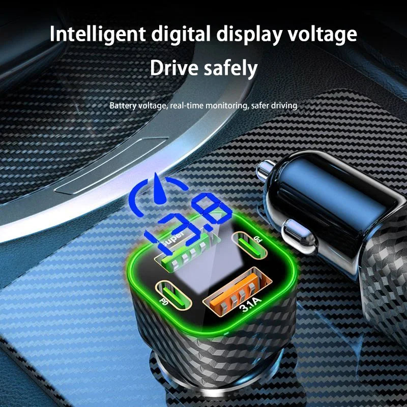 Lenovo 380W 4 in 1 USB Zigarettenanzünder Ladegerät – SwissGlanzGarage Ansicht 5